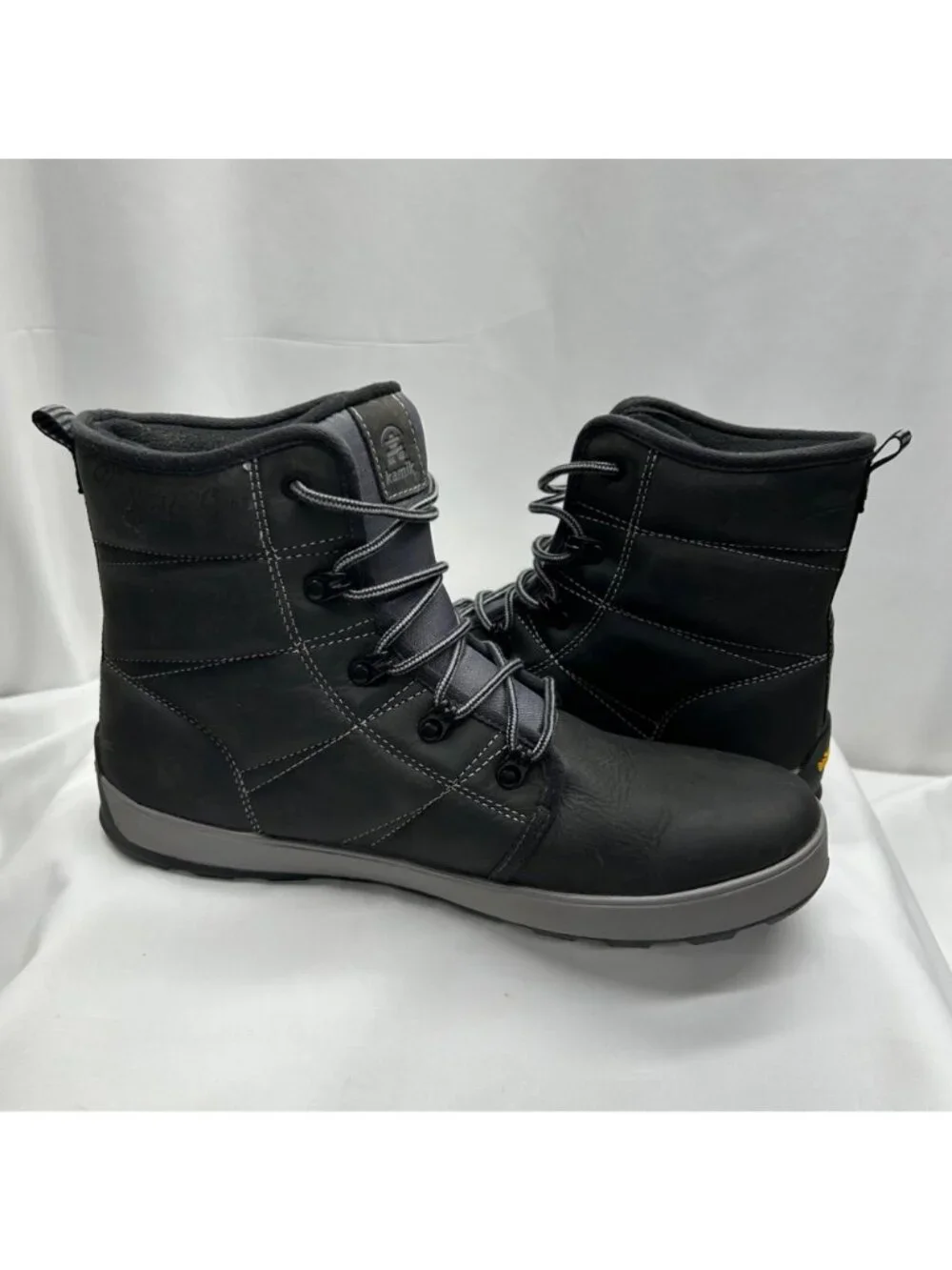 Alpine Design Kamik Men's  Black Vibram Sole Waterproof Winter Boots Size 12